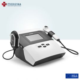 Abb. zeigt ASTAR Ultraschalltherapiegerät »PhysioGo.Lite SONO« mit Ultraschallköpfen, Farbdisplay mit Touchpanel und Ablage.