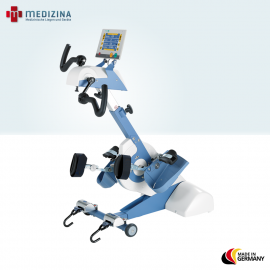 Abb. zeigt Thera-Trainer Tigo 640 mit den Therapiegriffen und dem mit bedienbaren Display (2,7") das durch optionale Erweiterungen individualisiert werden kann. 